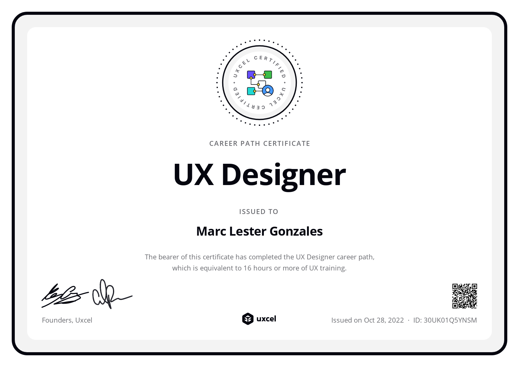 Lester's certificate